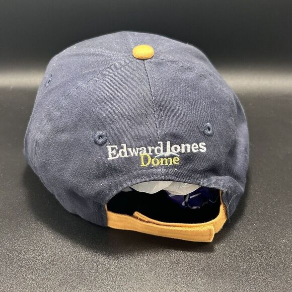 New St Louis Ram's Hat Unisex Adjustable Hook Loop Blue Edward Jones Dome - Picture 5 of 9